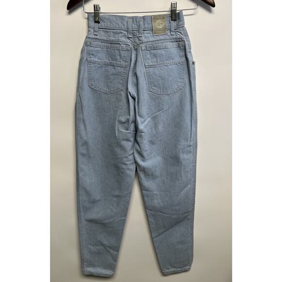 Vintage Pepsi Cola Womens Jeans 24x28 Made In USA Mom 80s Light Wash High Rise - Picture 6 of 15